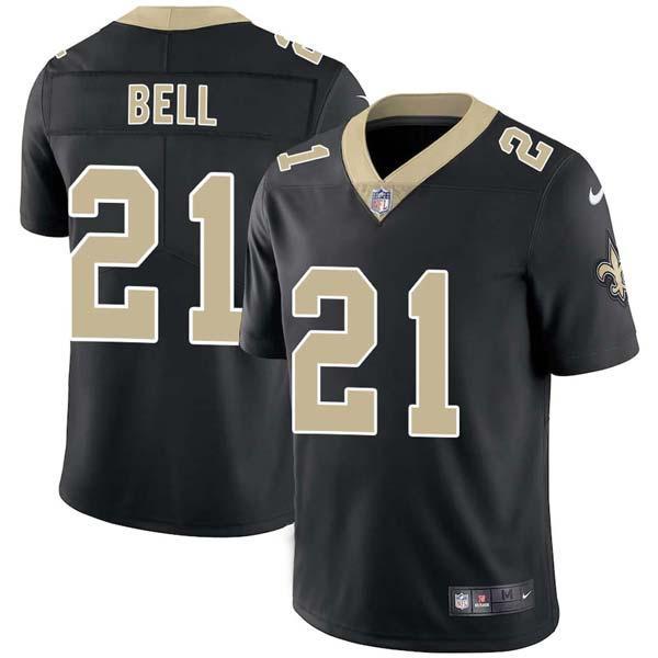 Black Mike Bell Saints #21 Stitched American Football Jersey Custom Sewn-on Patches Mens Womens Youth