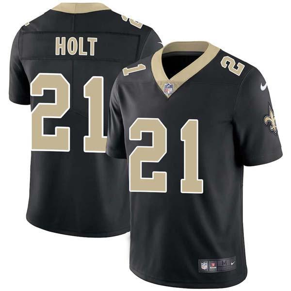 Black Terrence Holt Saints #21 Stitched American Football Jersey Custom Sewn-on Patches Mens Womens Youth