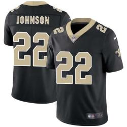 Black Benny Johnson Saints #22 Stitched American Football Jersey Custom Sewn-on Patches Mens Womens Youth