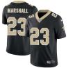 Black James Marshall Saints #23 Stitched American Football Jersey Custom Sewn-on Patches Mens Womens Youth