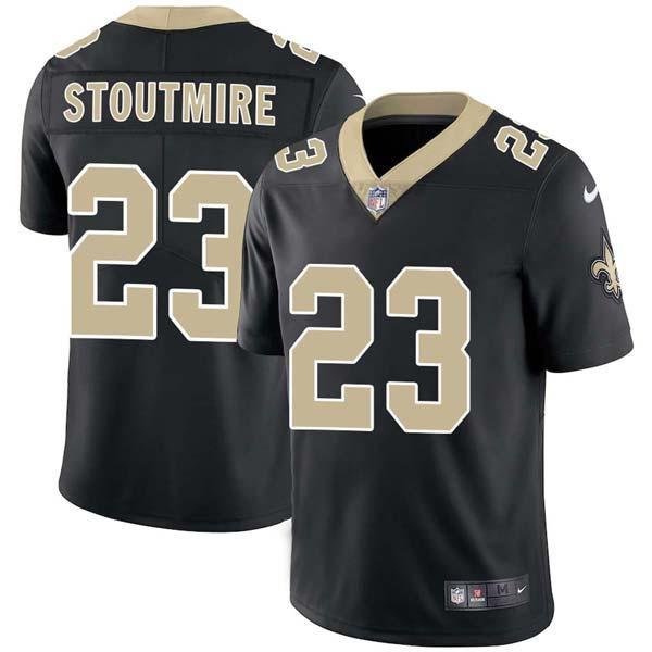 Black Omar Stoutmire Saints #23 Stitched American Football Jersey Custom Sewn-on Patches Mens Womens Youth