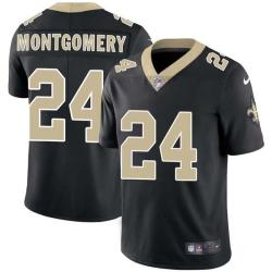 Black Monty Montgomery Saints #24 Stitched American Football Jersey Custom Sewn-on Patches Mens Womens Youth
