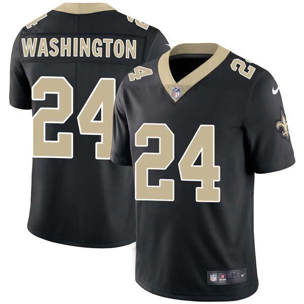 Black Dwayne Washington Saints #24 Stitched American Football Jersey Custom Sewn-on Patches Mens Womens Youth