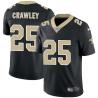 Black Ken Crawley Saints #25 Stitched American Football Jersey Custom Sewn-on Patches Mens Womens Youth