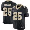 Black Alex Molden Saints #25 Stitched American Football Jersey Custom Sewn-on Patches Mens Womens Youth