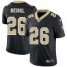 Black Jimmy Heidel Saints #26 Stitched American Football Jersey Custom Sewn-on Patches Mens Womens Youth