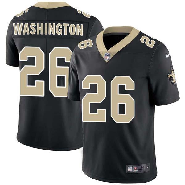 Black Mickey Washington Saints #26 Stitched American Football Jersey Custom Sewn-on Patches Mens Womens Youth