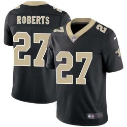 Black Walter Roberts Saints #27 Stitched American Football Jersey Custom Sewn-on Patches Mens Womens Youth