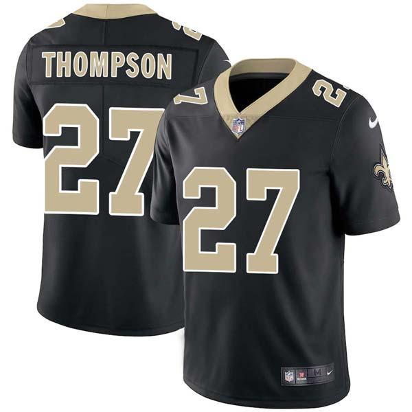 Black Bobby Thompson Saints #27 Stitched American Football Jersey Custom Sewn-on Patches Mens Womens Youth
