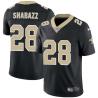 Black Siddeeq Shabazz Saints #28 Stitched American Football Jersey Custom Sewn-on Patches Mens Womens Youth