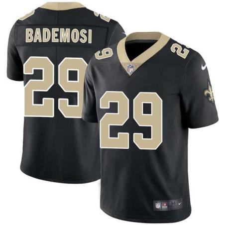 Black Johnson Bademosi Saints #29 Stitched American Football Jersey Custom Sewn-on Patches Mens Womens Youth
