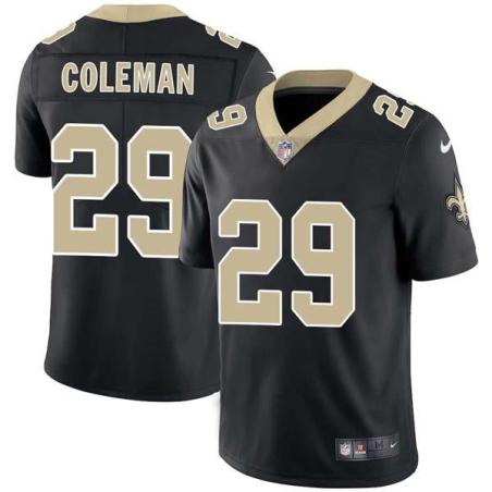 Black Kurt Coleman Saints #29 Stitched American Football Jersey Custom Sewn-on Patches Mens Womens Youth