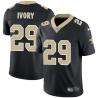 Black Chris Ivory Saints #29 Stitched American Football Jersey Custom Sewn-on Patches Mens Womens Youth