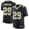 Black Undra Johnson Saints #29 Stitched American Football Jersey Custom Sewn-on Patches Mens Womens Youth
