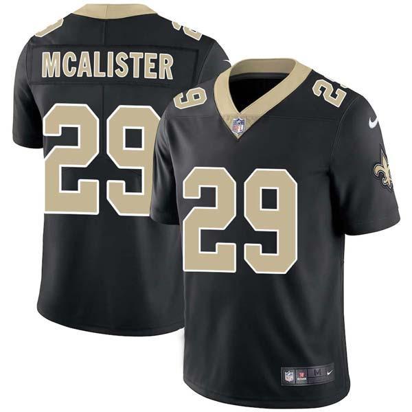 Black Chris McAlister Saints #29 Stitched American Football Jersey Custom Sewn-on Patches Mens Womens Youth