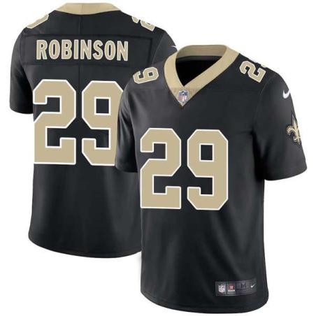 Black Khiry Robinson Saints #29 Stitched American Football Jersey Custom Sewn-on Patches Mens Womens Youth
