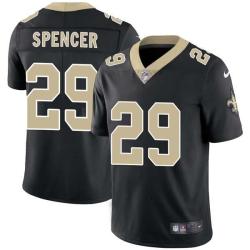 Black Mo Spencer Saints #29 Stitched American Football Jersey Custom Sewn-on Patches Mens Womens Youth
