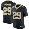 Black Mo Spencer Saints #29 Stitched American Football Jersey Custom Sewn-on Patches Mens Womens Youth