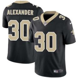 Black Vincent Alexander Saints #30 Stitched American Football Jersey Custom Sewn-on Patches Mens Womens Youth