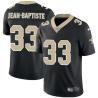 Black Stanley Jean-Baptiste Saints #33 Stitched American Football Jersey Custom Sewn-on Patches Mens Womens Youth
