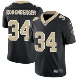 Black Jeff Rodenberger Saints #34 Stitched American Football Jersey Custom Sewn-on Patches Mens Womens Youth