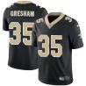 Black Bob Gresham Saints #35 Stitched American Football Jersey Custom Sewn-on Patches Mens Womens Youth