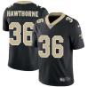 Black Michael Hawthorne Saints #36 Stitched American Football Jersey Custom Sewn-on Patches Mens Womens Youth