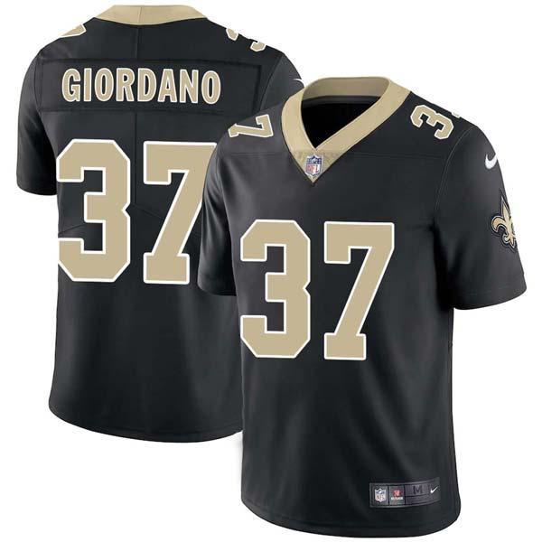 Black Matt Giordano Saints #37 Stitched American Football Jersey Custom Sewn-on Patches Mens Womens Youth