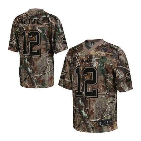 Aaron Rodgers Green Bay Football Jersey - Green Bay #12 Football Jersey(Camo)