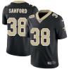 Black Jamarca Sanford Saints #38 Stitched American Football Jersey Custom Sewn-on Patches Mens Womens Youth