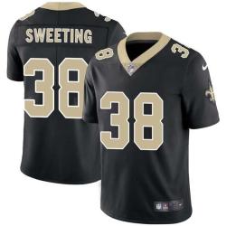 Black Rod Sweeting Saints #38 Stitched American Football Jersey Custom Sewn-on Patches Mens Womens Youth