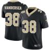 Black Phil Vandersea Saints #38 Stitched American Football Jersey Custom Sewn-on Patches Mens Womens Youth