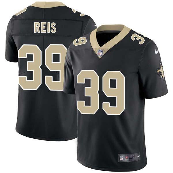 Black Chris Reis Saints #39 Stitched American Football Jersey Custom Sewn-on Patches Mens Womens Youth