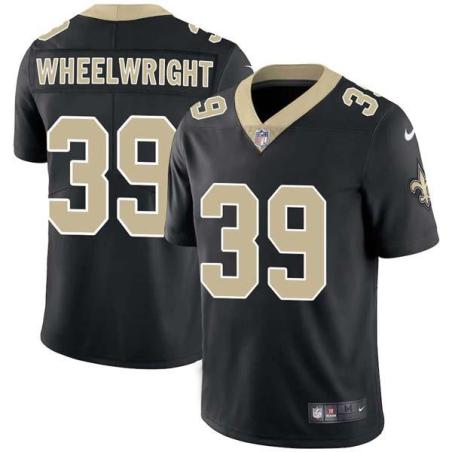 Black Ernie Wheelwright Saints #39 Stitched American Football Jersey Custom Sewn-on Patches Mens Womens Youth