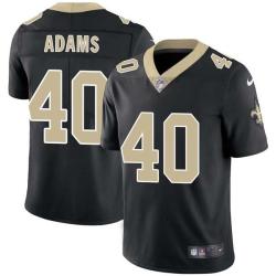 Black Michael Adams Saints #40 Stitched American Football Jersey Custom Sewn-on Patches Mens Womens Youth
