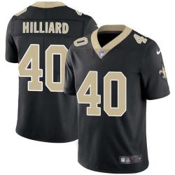 Black Dalton Hilliard Saints #40 Stitched American Football Jersey Custom Sewn-on Patches Mens Womens Youth