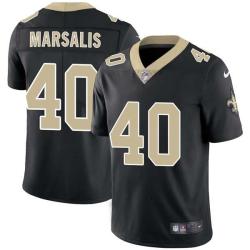 Black Jim Marsalis Saints #40 Stitched American Football Jersey Custom Sewn-on Patches Mens Womens Youth