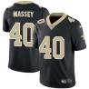 Black Robert Massey Saints #40 Stitched American Football Jersey Custom Sewn-on Patches Mens Womens Youth
