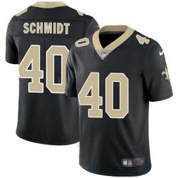 Black Terry Schmidt Saints #40 Stitched American Football Jersey Custom Sewn-on Patches Mens Womens Youth
