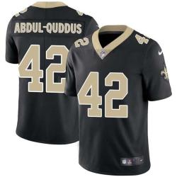 Black Isa Abdul-Quddus Saints #42 Stitched American Football Jersey Custom Sewn-on Patches Mens Womens Youth