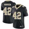 Black Chase Hansen Saints #42 Stitched American Football Jersey Custom Sewn-on Patches Mens Womens Youth