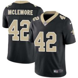 Black Dana McLemore Saints #42 Stitched American Football Jersey Custom Sewn-on Patches Mens Womens Youth