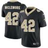 Black Dana McLemore Saints #42 Stitched American Football Jersey Custom Sewn-on Patches Mens Womens Youth