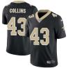 Black Larry Collins Saints #43 Stitched American Football Jersey Custom Sewn-on Patches Mens Womens Youth