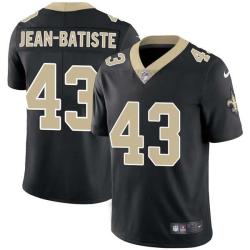 Black Garland Jean-Batiste Saints #43 Stitched American Football Jersey Custom Sewn-on Patches Mens Womens Youth