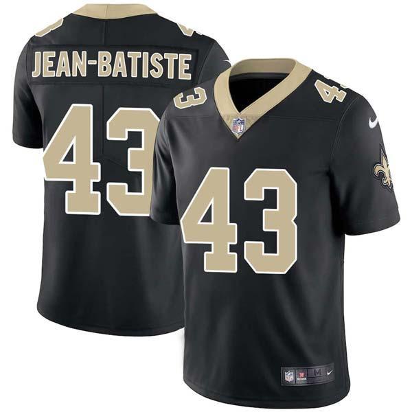 Black Garland Jean-Batiste Saints #43 Stitched American Football Jersey Custom Sewn-on Patches Mens Womens Youth