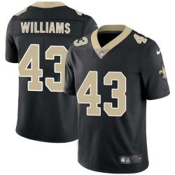 Black Marcus Williams Saints #43 Stitched American Football Jersey Custom Sewn-on Patches Mens Womens Youth