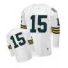 Bart Starr Green Bay Football Jersey - Green Bay #15 Football Jersey(White Throwback)
