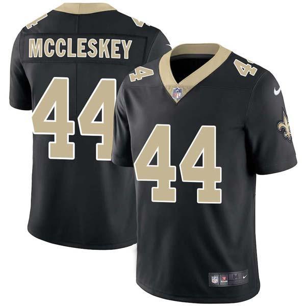 Black J.J. McCleskey Saints #44 Stitched American Football Jersey Custom Sewn-on Patches Mens Womens Youth