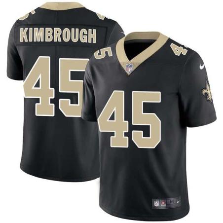 Black Elbert Kimbrough Saints #45 Stitched American Football Jersey Custom Sewn-on Patches Mens Womens Youth